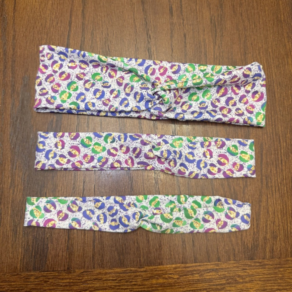 Mardi Gras Leopard Print Headband